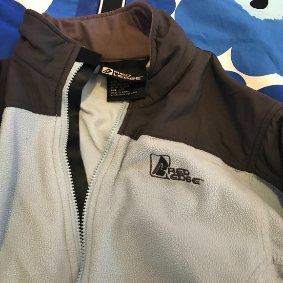 light blue/gray fleece, size S - Picture 2 of 2